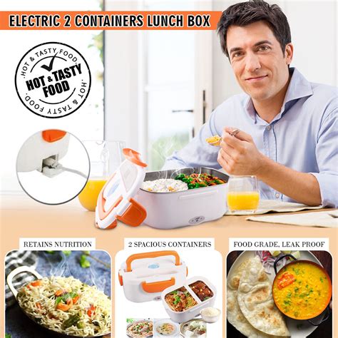 electric lunch box 2 containers|lunch box containers for school.